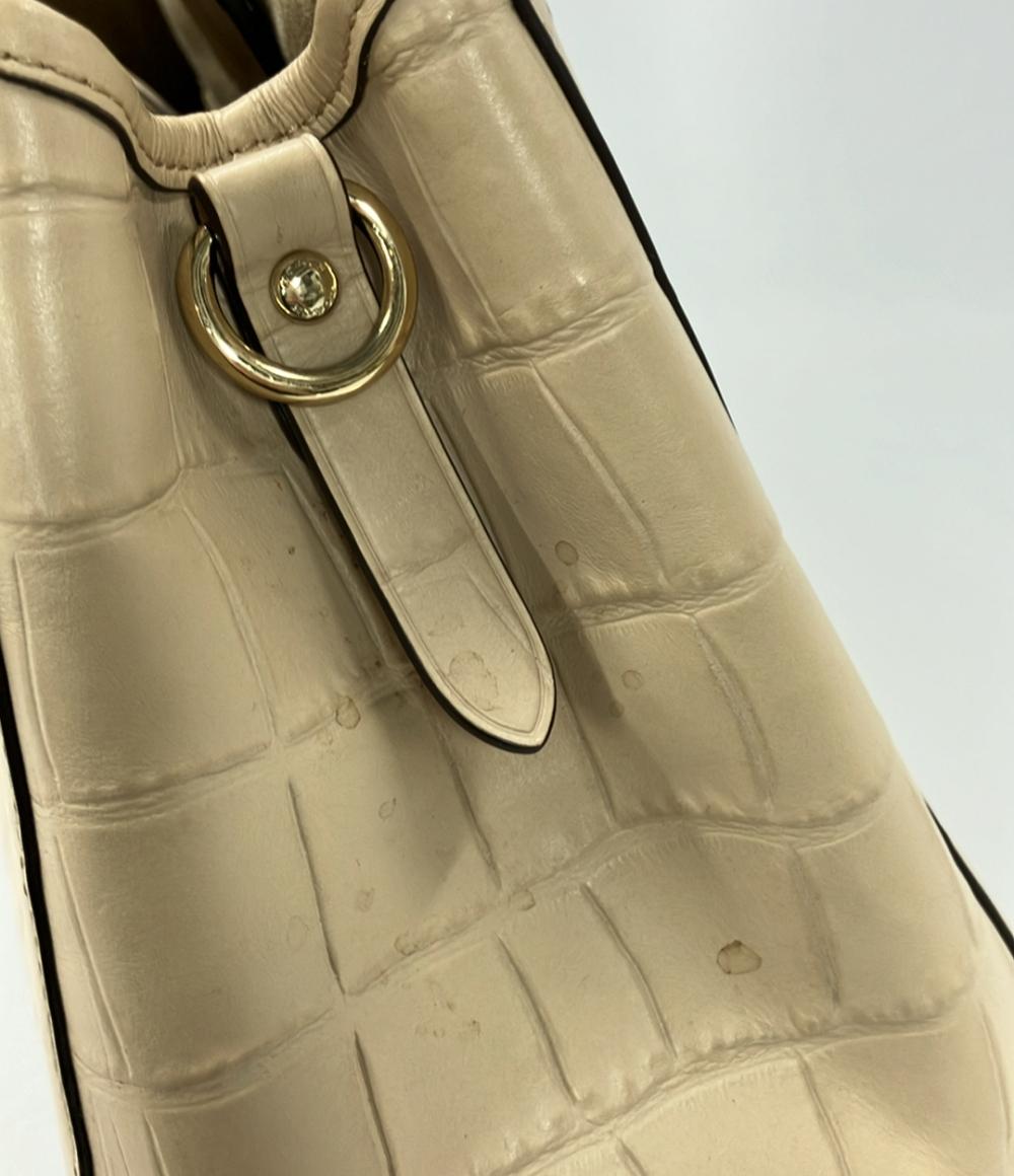 コーチ 2way クロコ型押しレザーハンドバッグ ショルダーバッグ 斜め掛け F55927 レディース COACH