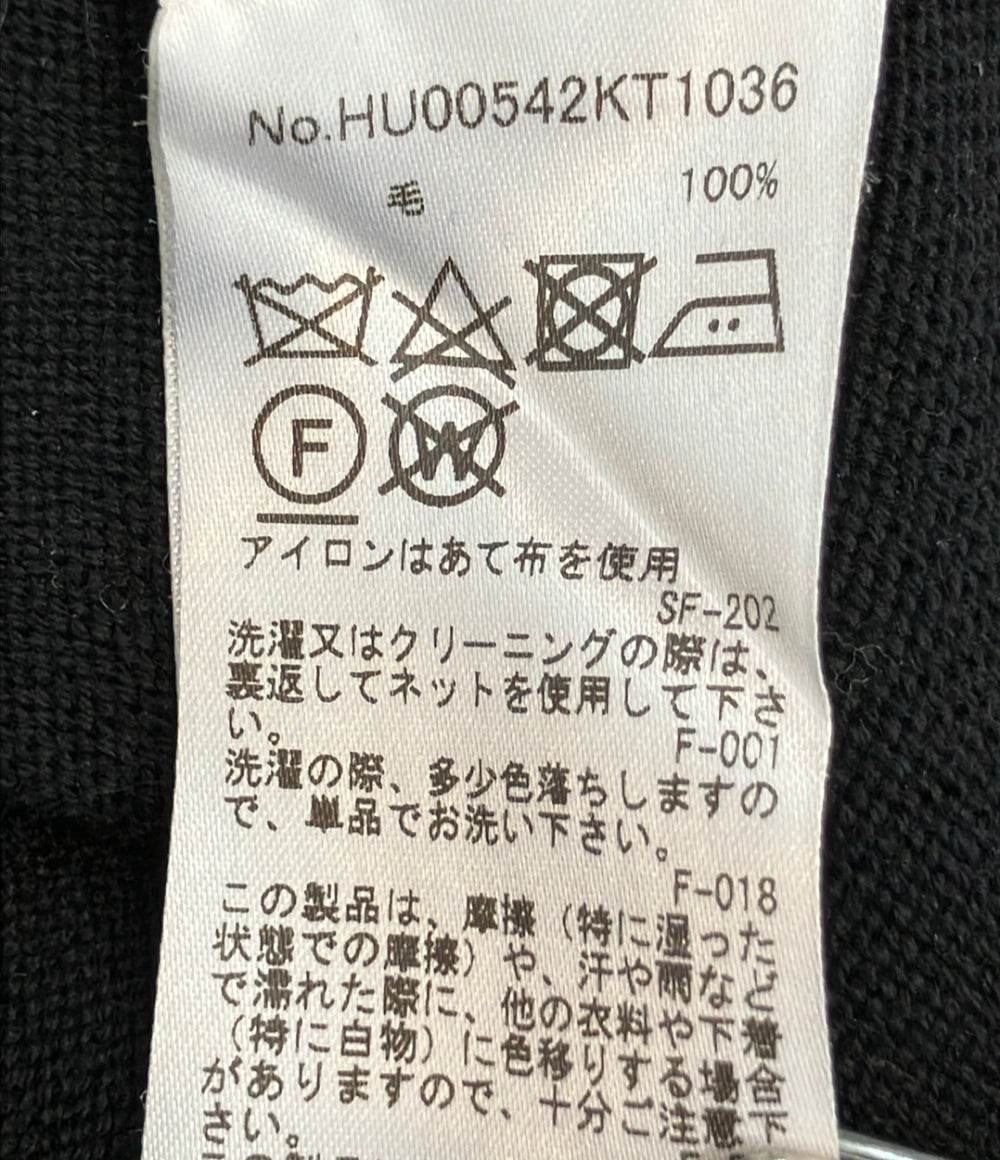 MAISON KITSUNE 長袖カーディガン ベイビーフォックス パッチ バイカラー クラシック ボタン HU00542KT1036 レディース SIZE XXS メゾンキツネ