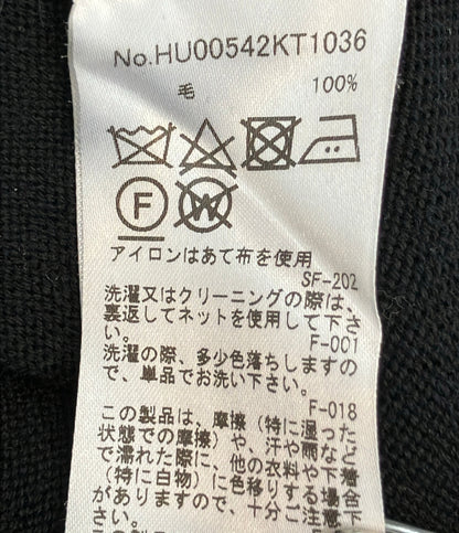 MAISON KITSUNE 長袖カーディガン ベイビーフォックス パッチ バイカラー クラシック ボタン HU00542KT1036 レディース SIZE XXS メゾンキツネ