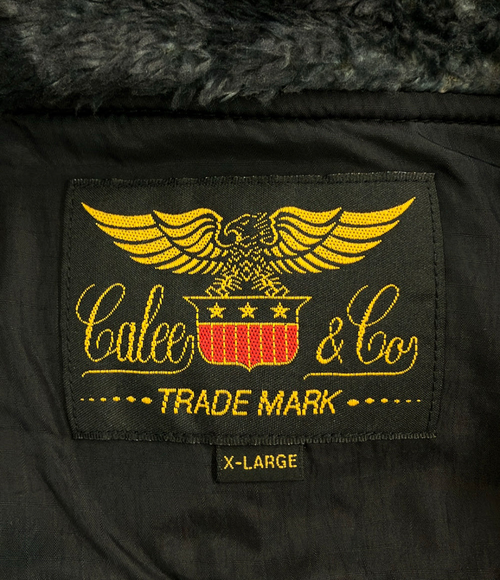CALEE JQ VELOUR TRACK TYPE JACKET ボアジャケット メンズ SIZE X-LARGE (XL) キャリー