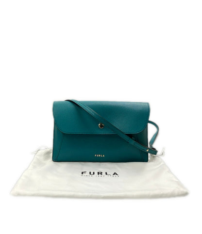 美品 FURLA ショルダーバッグ ショルダーポーチ 斜め掛け レザー レディース フルラ