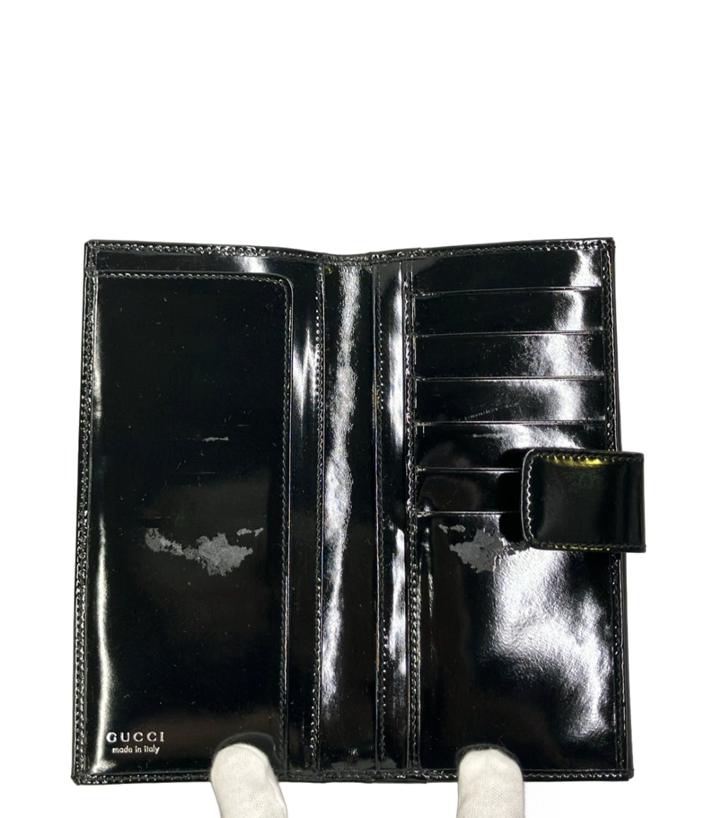 GUCCI ダブルホック 長財布 エナメル 035 3731 1922 5 レディース