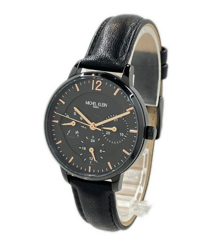 MICHEL KLEIN 腕時計 クオーツ ブラック MK-16002 レディース ミッシェルクラン