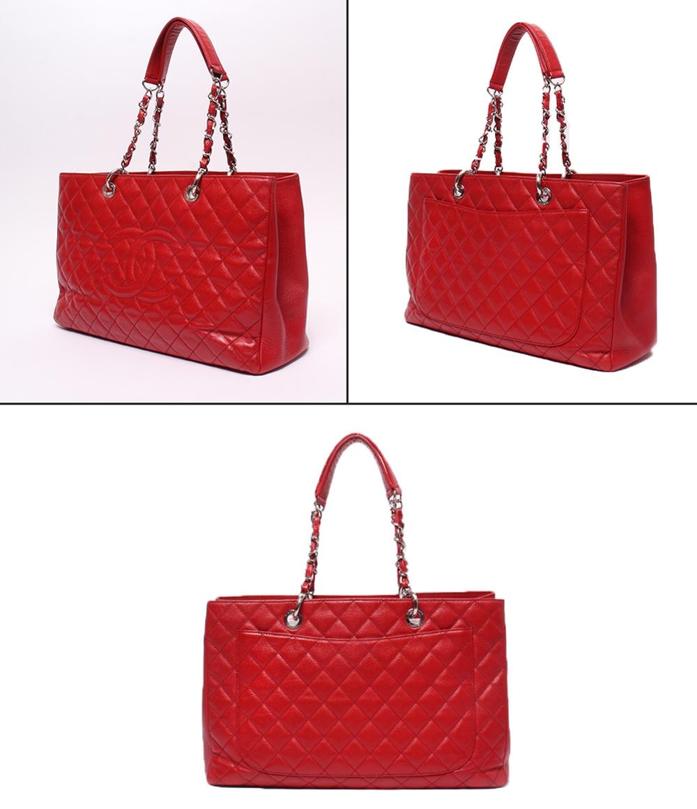 シャネル チェーンショルダーバッグ トートバッグ 肩掛け キャビアスキン シルバー金具 マトラッセ レディース CHANEL CHANEL チェーンショルダーバッグ トートバッグ 肩掛け キャビアスキン
