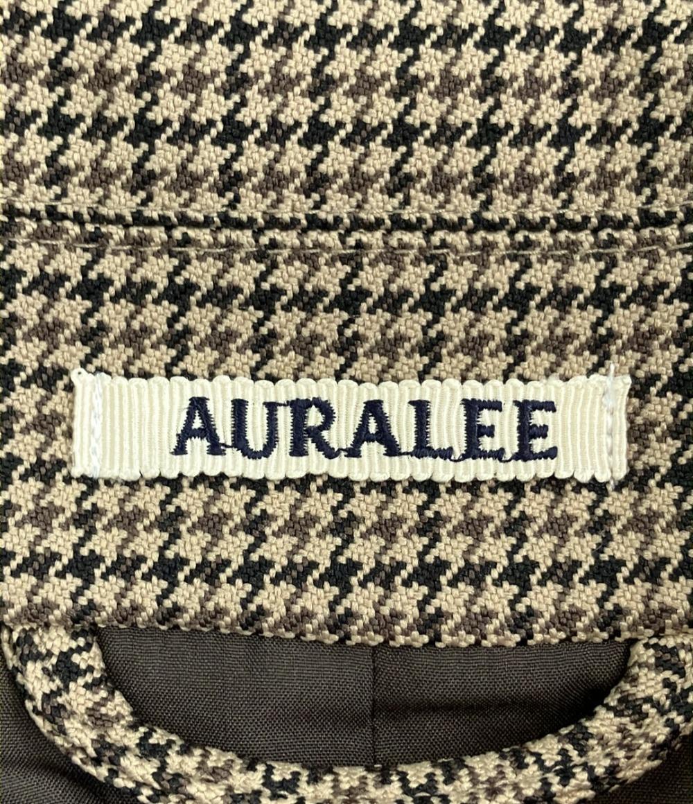 美品 オーラリー ステンカラーコート チェック柄 メンズ SIZE 3 (L) AURALEE