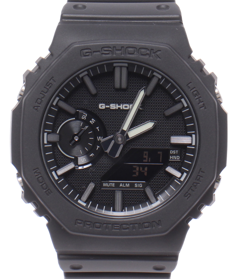 美品 CASIO 腕時計 リュクスブラック G-SHOCK クオーツ ブラック GA-2100LXB メンズ カシオ