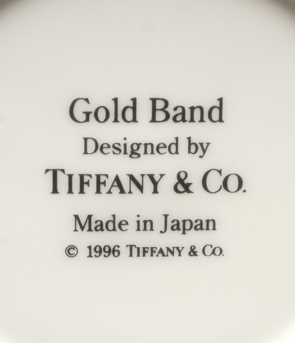 美品 Tiffany & Co. カップ＆ソーサー 2客セット ペア ゴールドバンド ティファニー