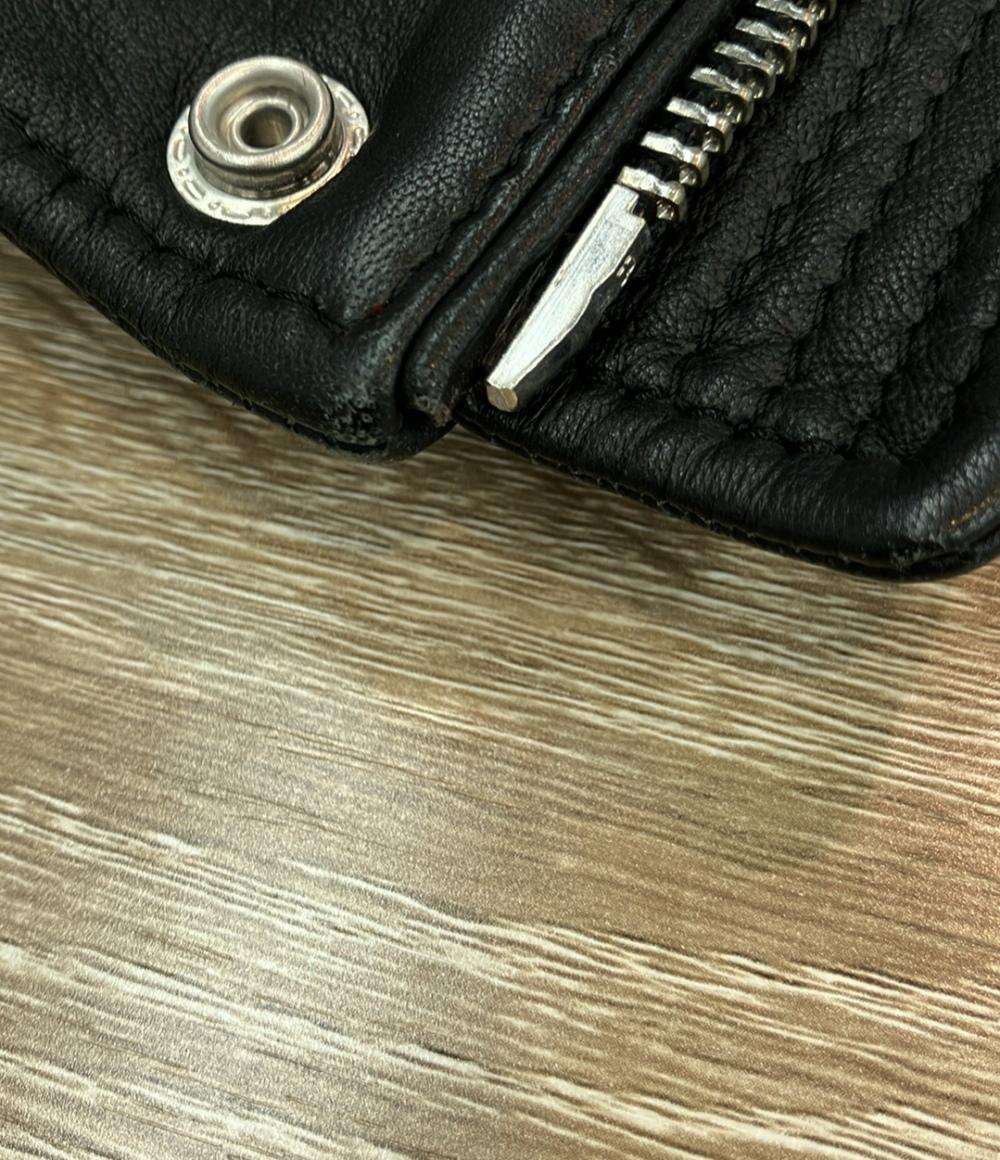 DIESEL レザージャケット ライダース シープ スキン 裏地レッド インポート メンズ SIZE M ディーゼル