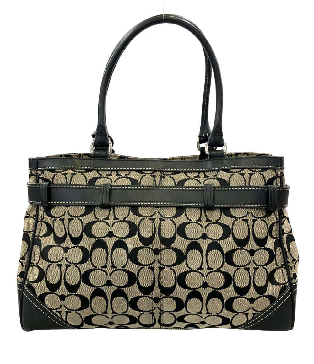 COACH トートバッグ ショルダーバッグ 肩掛け シグネチャー 8K07