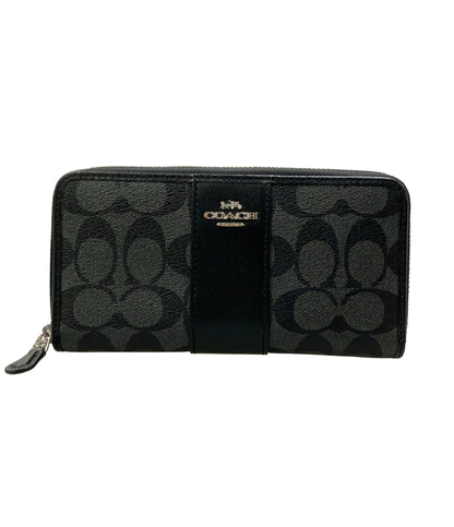 COACH ラウンドファスナー長財布 シグネチャー F54630 レディース コーチ