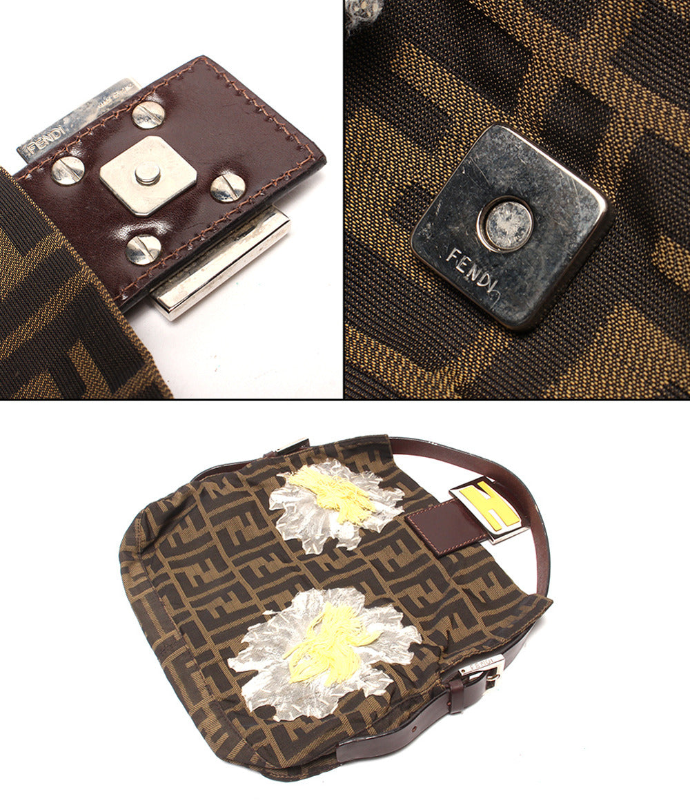 FENDI ハンドバッグ ショルダーバッグ 肩掛け フラワー刺繍 マンマバケット レディース フェンディ