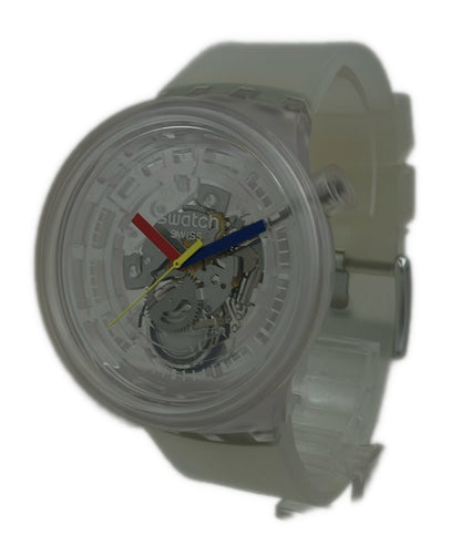 美品 Swatch 腕時計 クオーツ クリア レディース メンズ スウォッチ