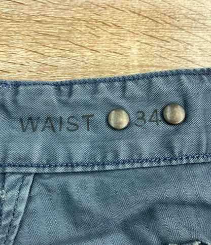 RRL ショートパンツ ウォッシュ加工  ヘリンボーンツイル フィールド OFFICERS SHORT 1519-01-29 メンズ SIZE W34 (L) ダブル アール エル