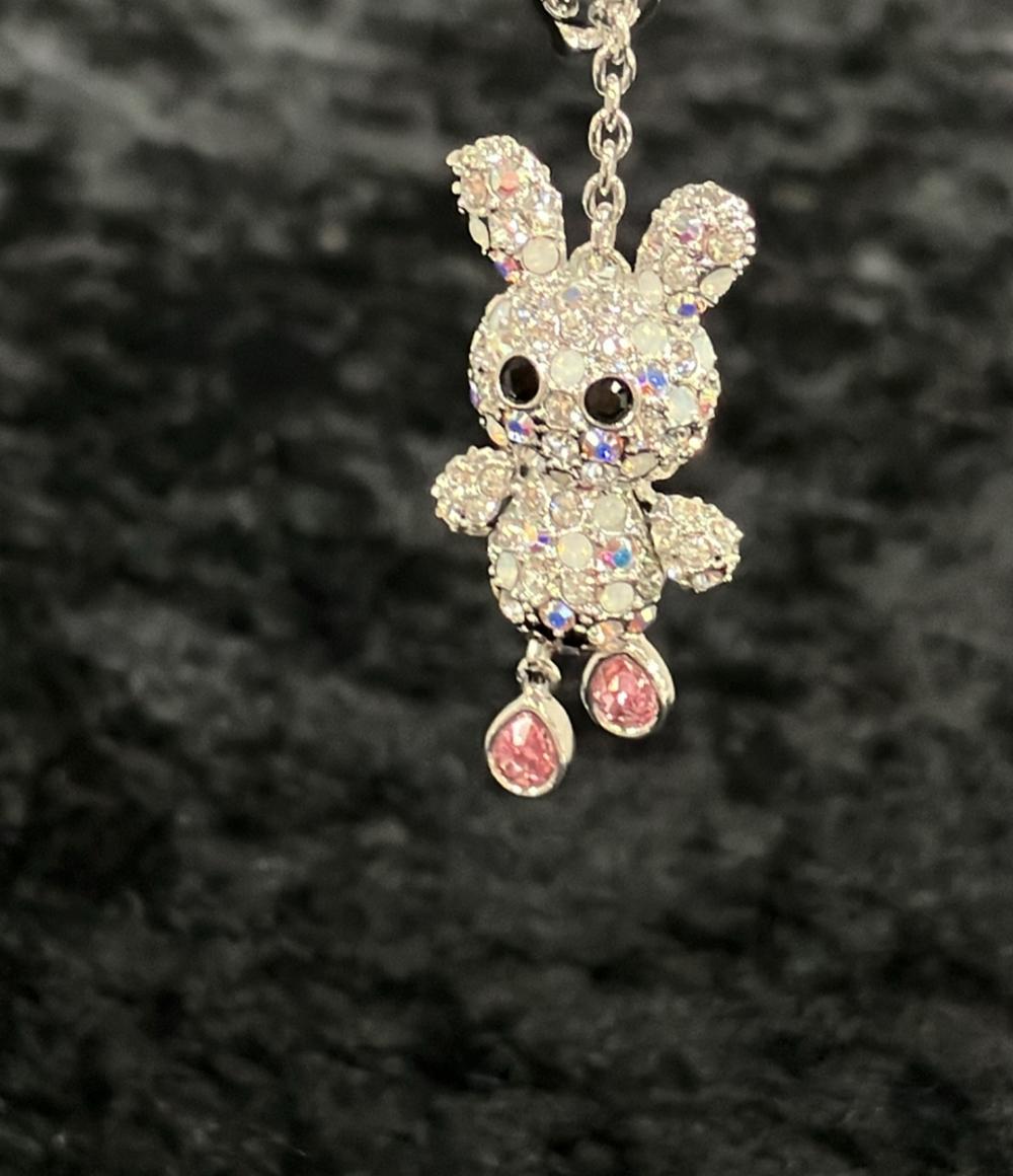 美品 スワロフスキー ストラップ ウサギモチーフ ラビットモチーフ 632750 レディース SWAROVSKI