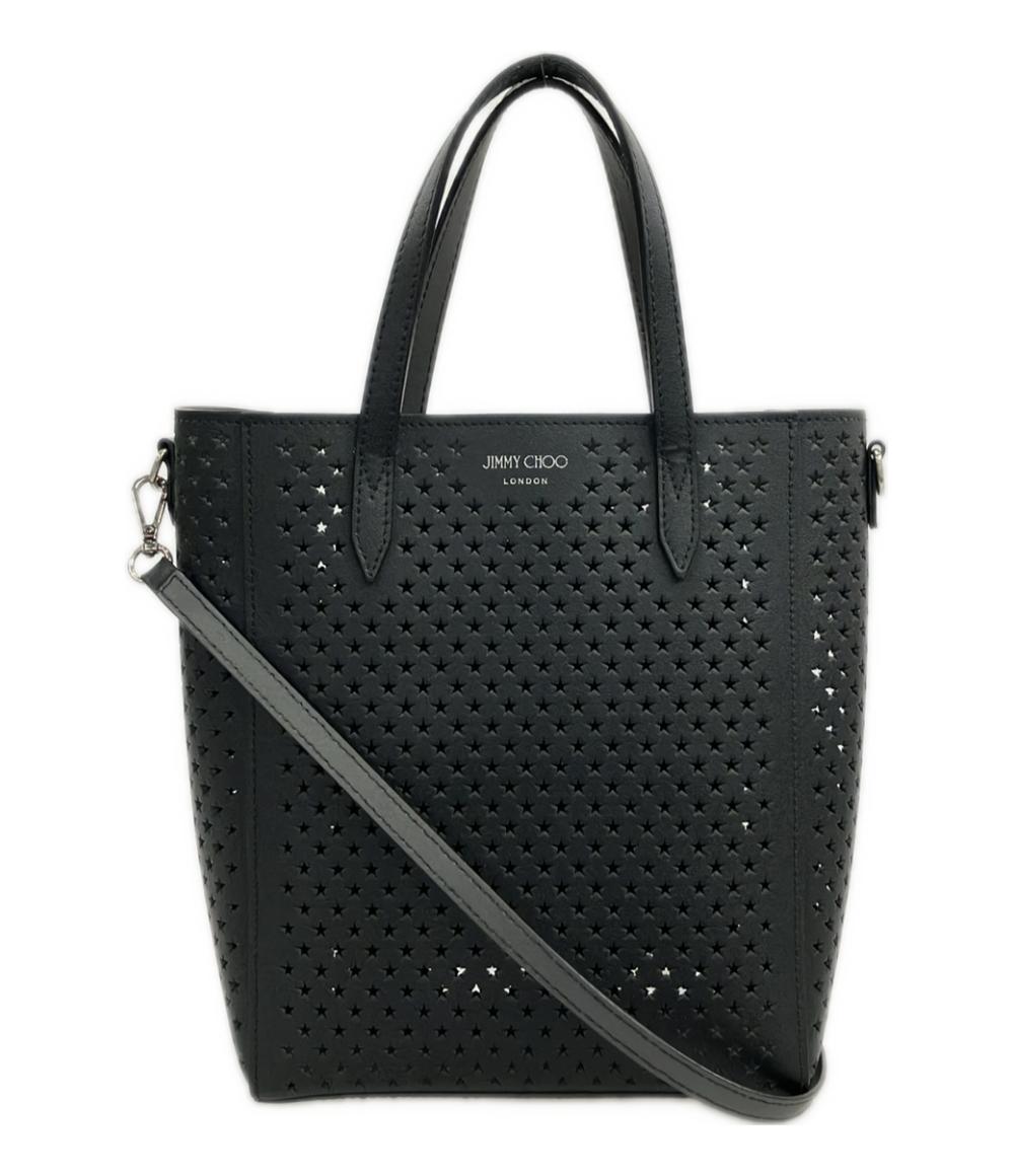 Jimmy Choo ハンドバッグ トートバッグ ショルダーバッグ 2WAY 斜め掛け PEGASI スターパンチング レザー レディース ジミーチュウ