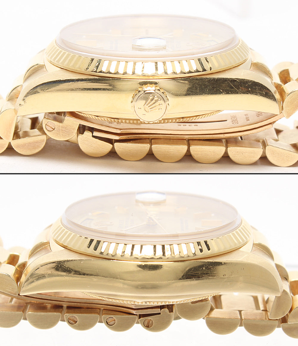 ROLEX 腕時計 18K デイデイト 自動巻き ドールド 18038 メンズ