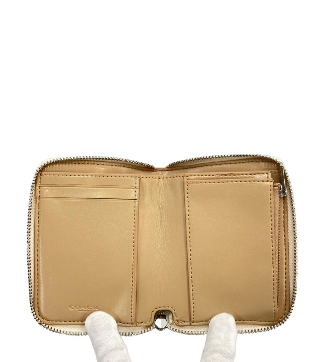 COACH ラウンドファスナー二つ折り財布 レザー F73086 レディース コーチ
