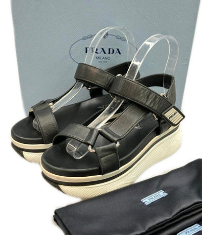 PRADA アンクルストラップサンダル 厚底 1X657L レディース SIZE 35.5 (M) プラダ