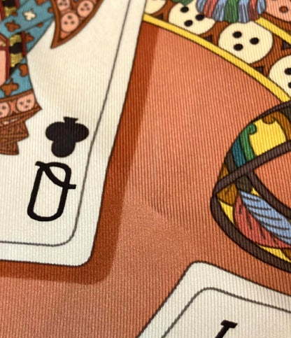 HERMES スカーフ シルク100% カレ90 DAME DE COEUR A VOUS L'HONNEUR レディース エルメス