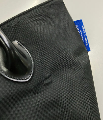 BURBERRY BLUE LABEL ハンドバッグ ナイロン 牛革 レディース バーバリーブルーレーベル