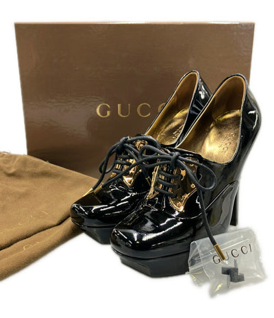 GUCCI オックスフォード プラットフォーム パンプス 186073 レディース SIZE 35 (22.5cm) グッチ