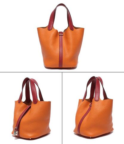 HERMES ハンドバッグ X刻印 シルバー金具 ピコタンロック18 PMタッチ レディース エルメス