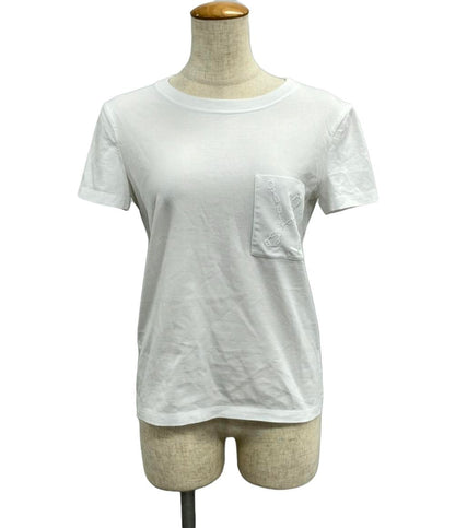 美品 エルメス 半袖Tシャツ シェーヌダンクル刺繍 レディース SIZE 36 (S) HERMES