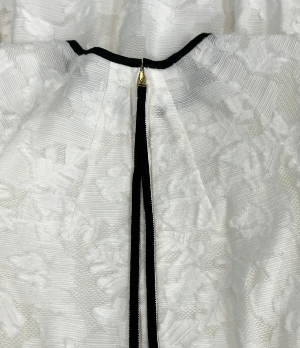 DESIGNWORKS 半袖 袖ボリュームカットジャガードワンピース 翁安芸 レディース SIZE 38 (S) デザインワークス