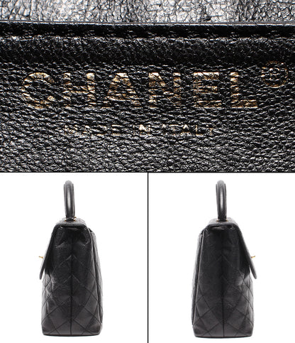 CHANEL ハンドバッグ ゴールド金具 マトラッセ キャビアスキン シングルフラップ 10番台 A12397 レディース シャネル