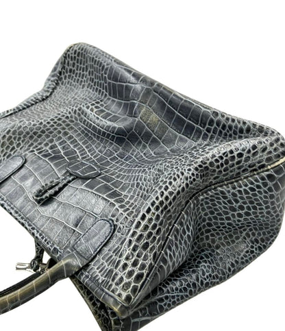 Longchamp ハンドバッグ トートバッグ クロコ型押し ロゾ レディース ロンシャン