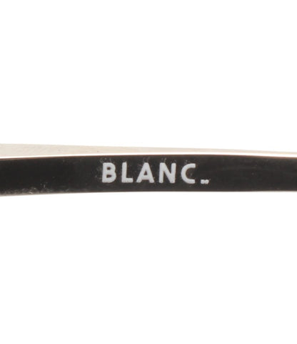 BLANC. 伊達メガネ アイウェア 56□15 ティアドロップ型 ツーブリッジ B0042 レディース ブラン