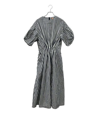 美品 AMICA kids 半袖ワンピース ロング ギンガムチェックドレス AM103E-SS06 レディース SIZE F (M) アミカキッズ