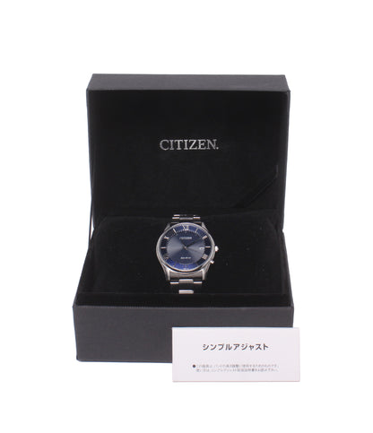 CITIZEN 腕時計 ソーラー電波 ブルー AS1060-54L メンズ シチズン