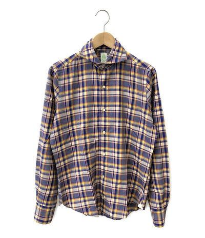 長袖シャツ チェック柄      メンズ SIZE S (S) finamore napoli