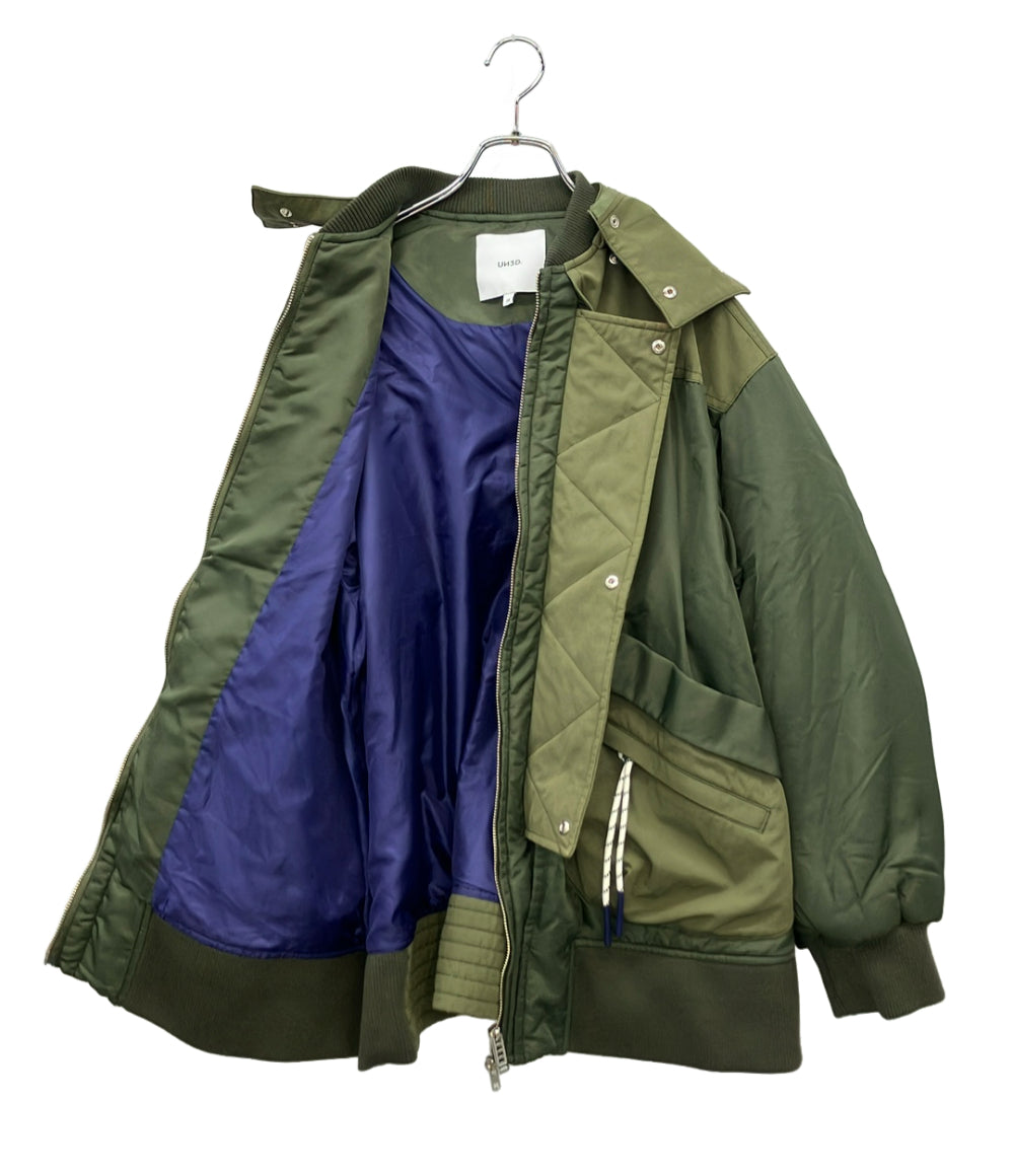 美品 UN3D MA-1 マウンテンフーディブルゾン レディース SIZE 38 (M) アンスリード