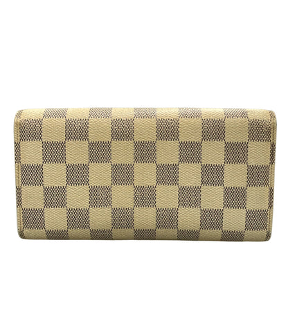 LOUIS VUITTON 長財布 ポルトフォイユ サラ ダミエ アズール N61735 レディース ルイ・ヴィトン