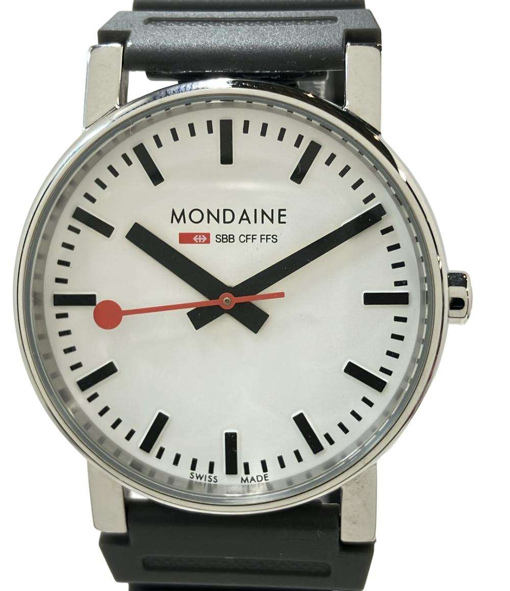 MONDAINE 腕時計 クオーツ ホワイト メンズ モンディーン