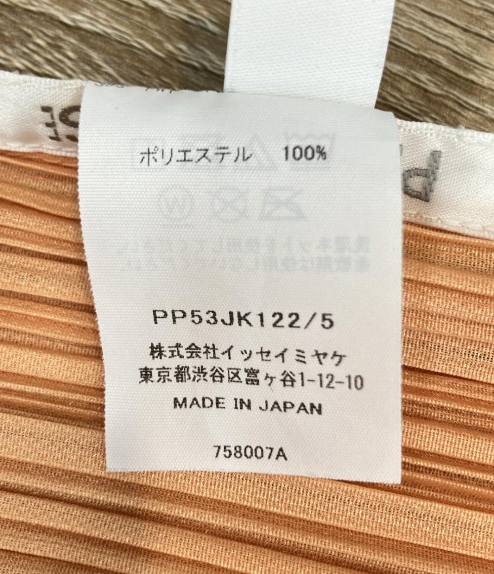 美品 PLEATS PLEASE 半袖シャツ 25AW MONTHLY COLORS AUGUST ポロシャツ風 PP53JK122 レディース SIZE 5 (XL) プリーツプリーズ