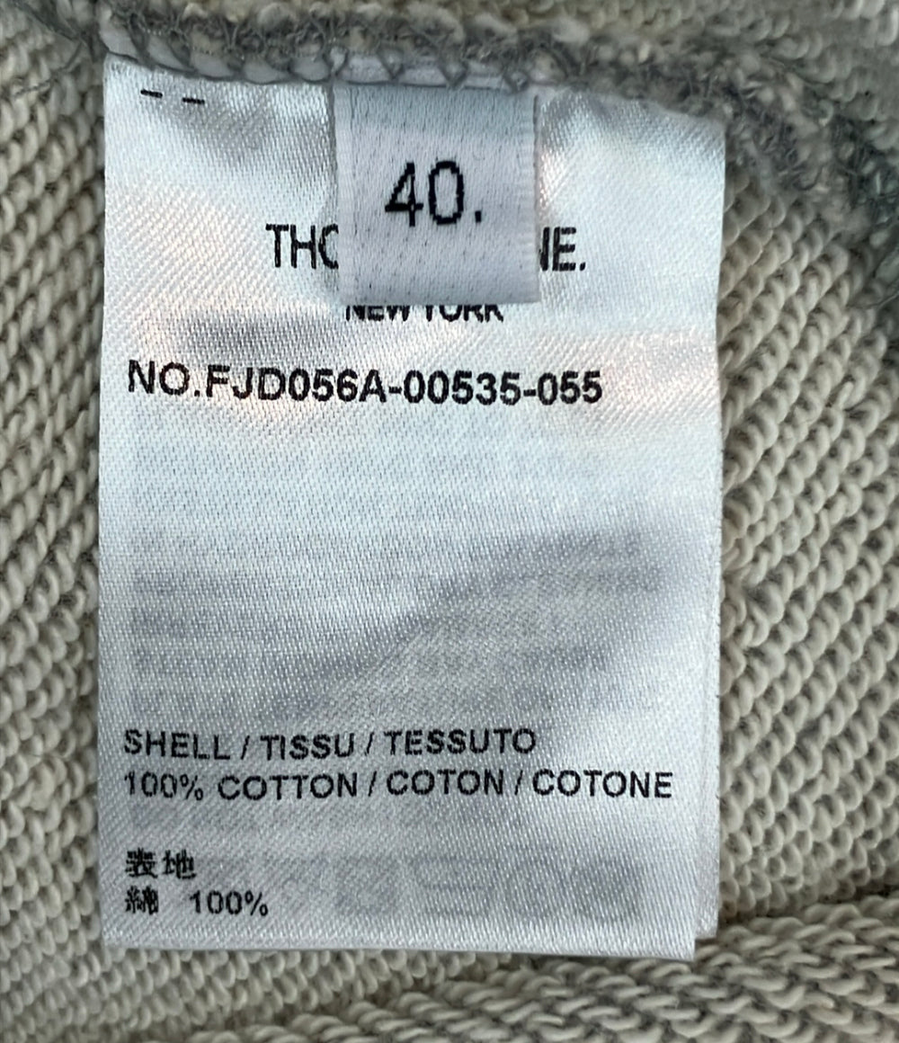 美品 THOM BROWNE 長袖ワンピース スウェット クールネック タグ付き レディース SIZE 40 (M) トムブラウン