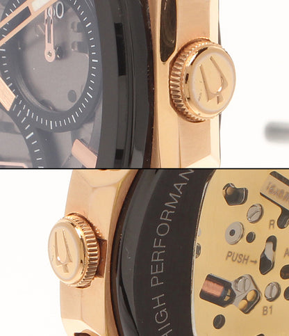 Bulova 腕時計 カーブ クオーツ ブラック 98A185 メンズ ブローバ