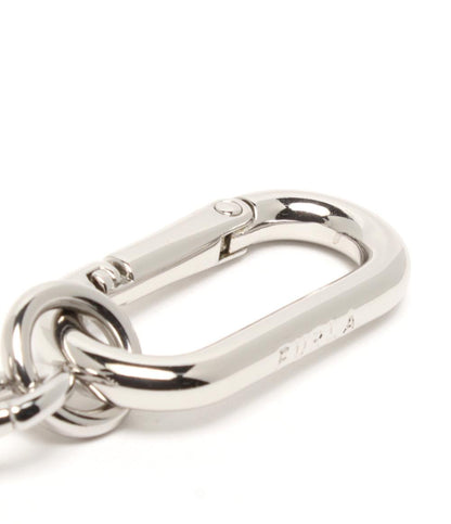 美品 Furla キーリング キーホルダー バッグチャーム メタル レディース フルラ