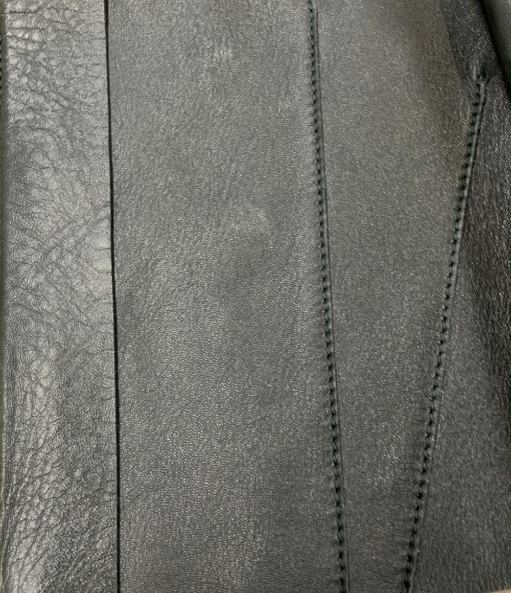 スポーツマックス ノーカラーレザージャケット レディース SIZE 42 (M) SPORTMAX