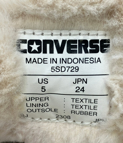CONVERSE ローカットスニーカー 厚底 ボア オールスター ライト PLTS ボアカラー OX 5SD729 レディース SIZE 24.0 コンバース