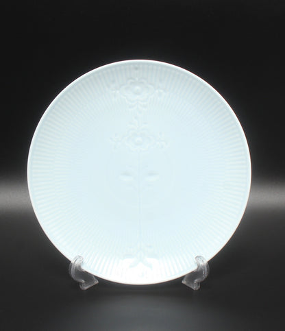 美品 Royal Copenhagen クーププレート 皿 23cm フラワーエンブレム ロイヤルコペンハーゲン