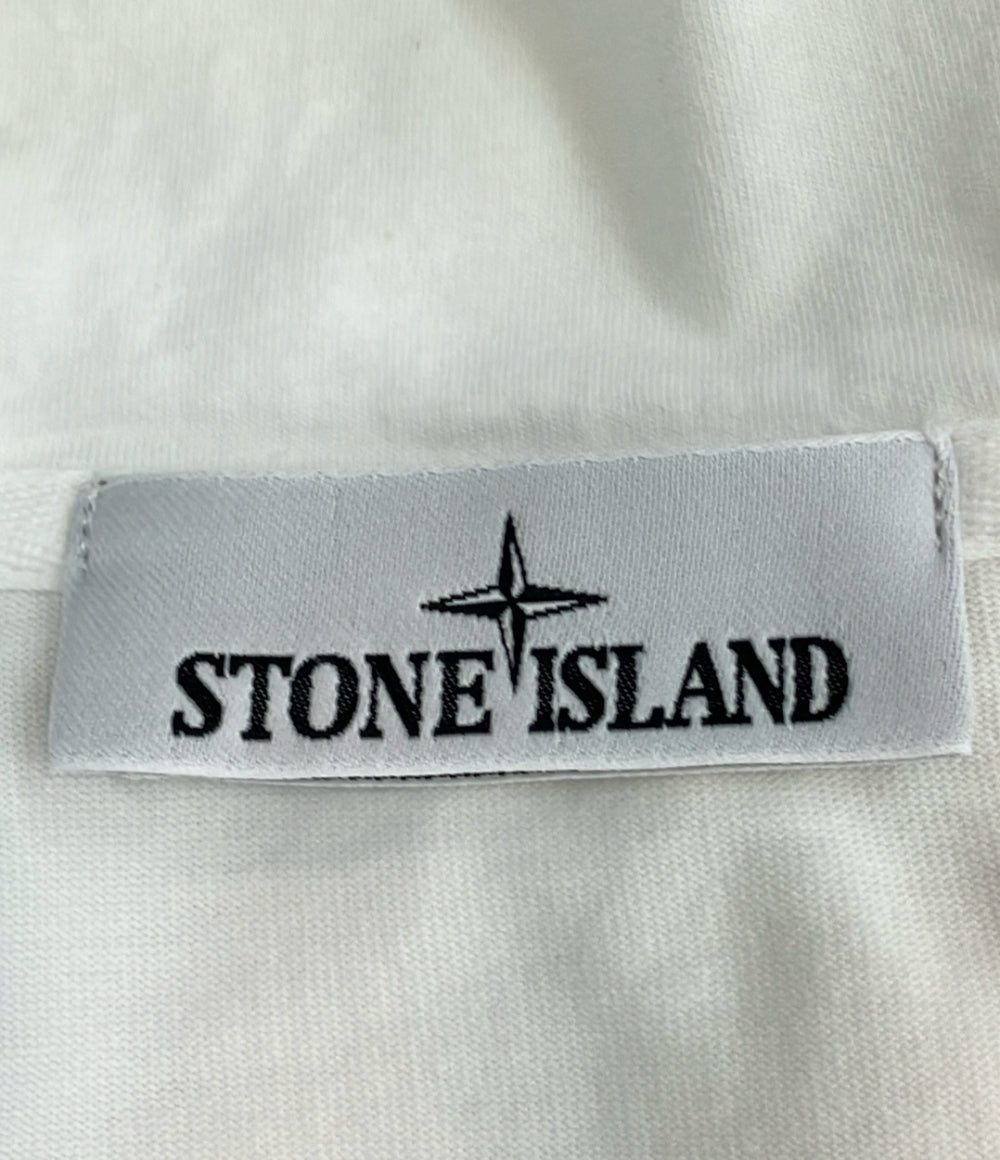 STONE ISLAND ジップアップパーカー ロゴ スウェット インポート S