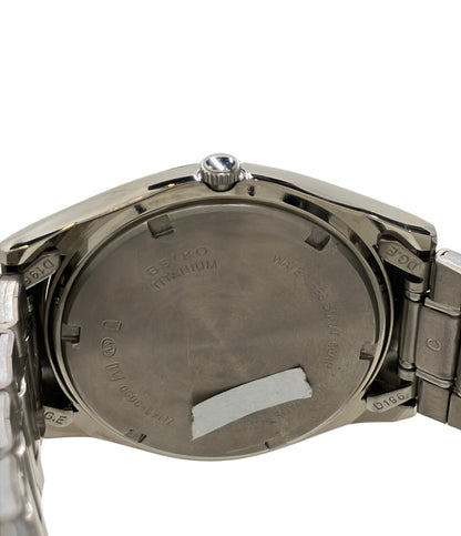 SEIKO 腕時計 クオーツ ブラック 7N43-9090 メンズ セイコー
