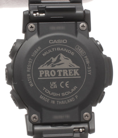 美品 CASIO 腕時計 クライマーライン 電波ソーラー プロトレック PRO TREK ソーラー PRW-35Y-1BJF メンズ カシオ