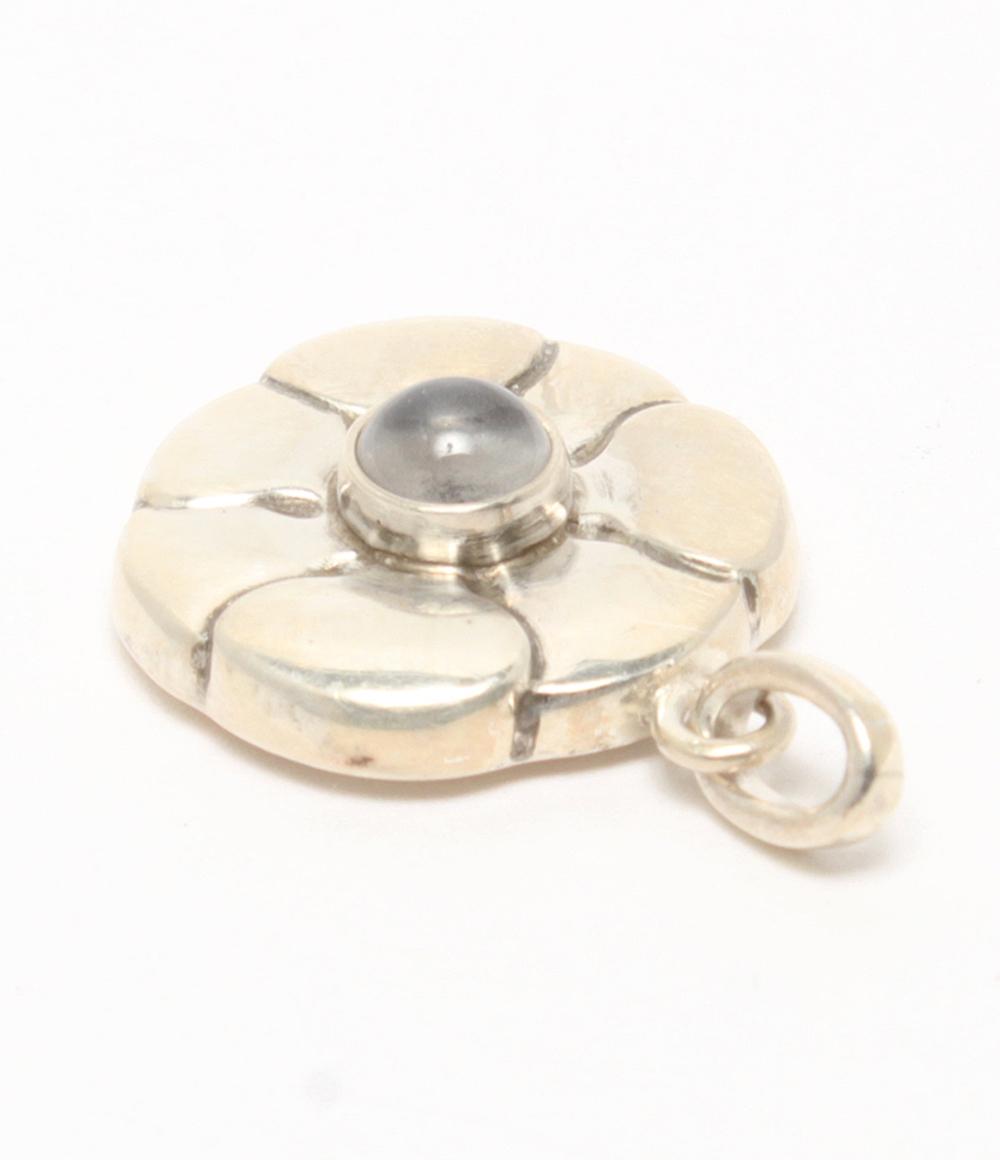 Georg Jensen ペンダントトップ SV925 436 ムーンストーン フラワーモチーフ レディース ジョージジェンセン