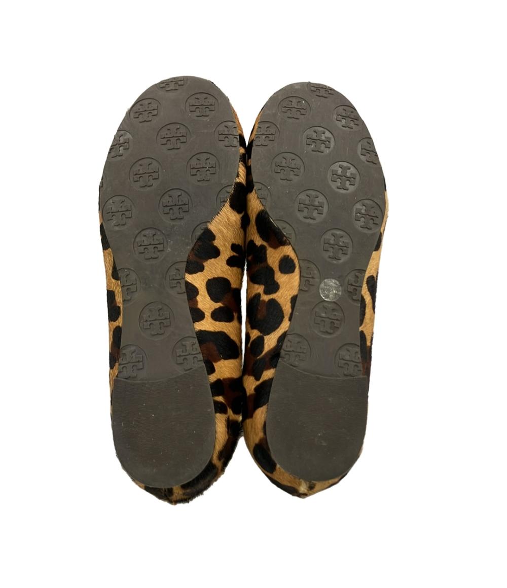 Tory Burch バレエシューズ レオパード柄 ハラコ レディース SIZE 5 1/2 (22.5cm) トリーバーチ
