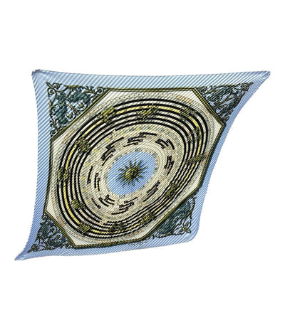 HERMES プリーツスカーフ カレ90 シルク 100% DIES ET HORE レディース エルメス